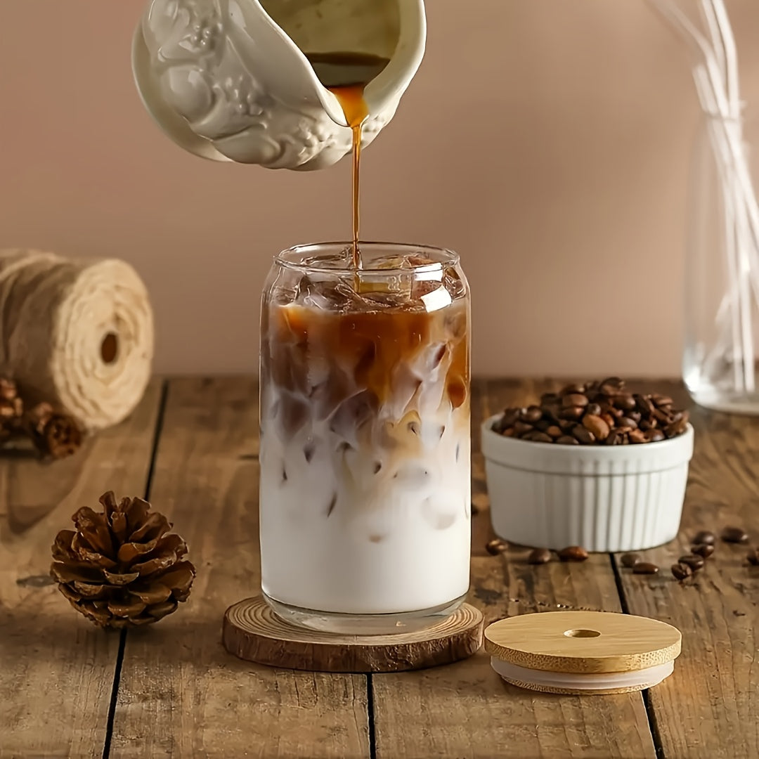 4/6/8 18.6oz/550ml Classic Glass Cups, Cute Cups, Suitable For Soda Water, Bubble Tea, Ideal Gift Choice, Suitable For Weddings, Parties, Halloween, Christmas Gifts, Coffee Cup Sets, Gift Cups, Accompanying Gifts, Party Glass Cups