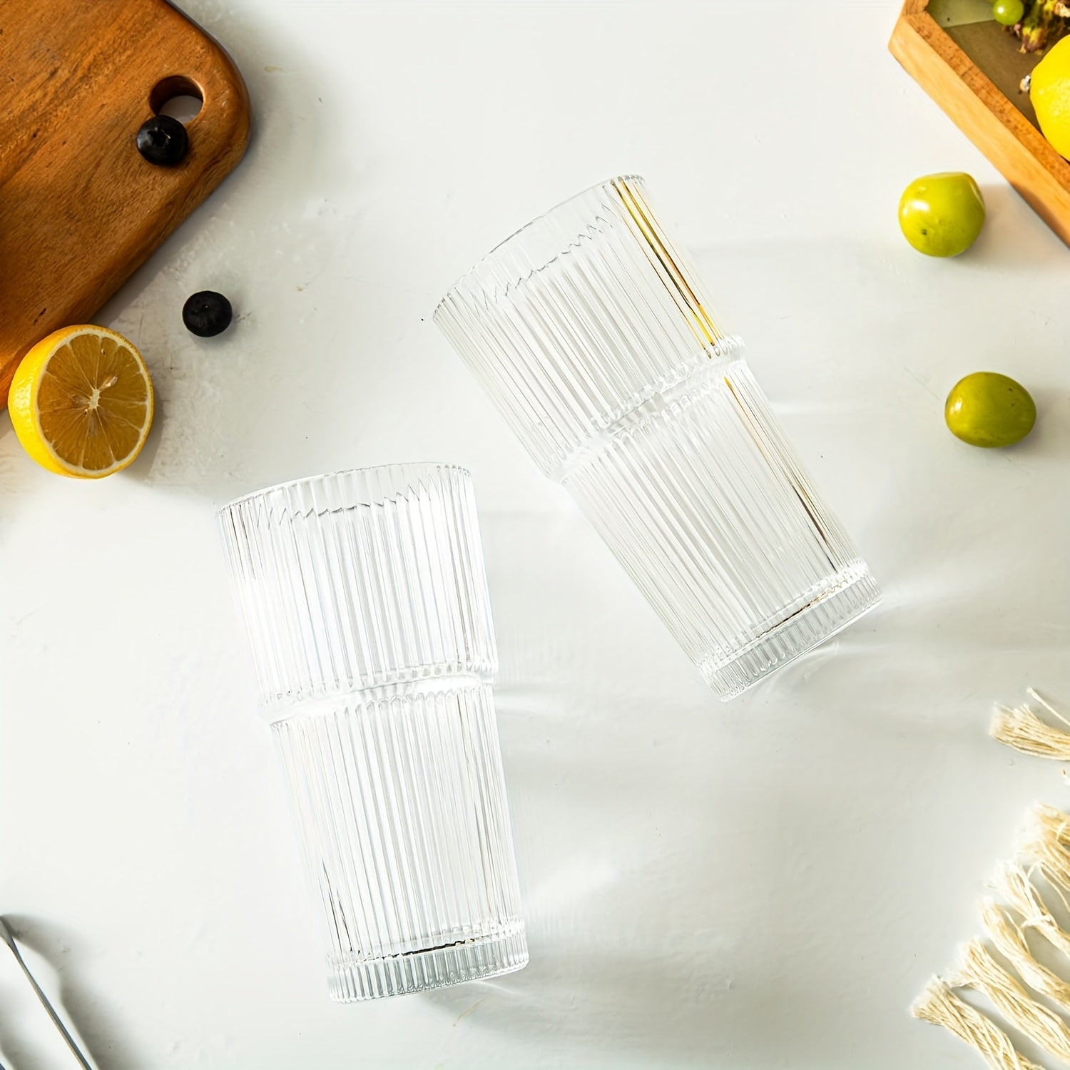 2pcs, 600ml/20oz High-value Glass Cups With Lids And 2 Straws, Thick Glass, Portable Drinking Cups - Coffee Cups, Beverage Cups, Smoothie Cups, Coffee Cups, Party Cups, Exquisite Gifts - Mother'S Day Gifts, Birthday Gifts