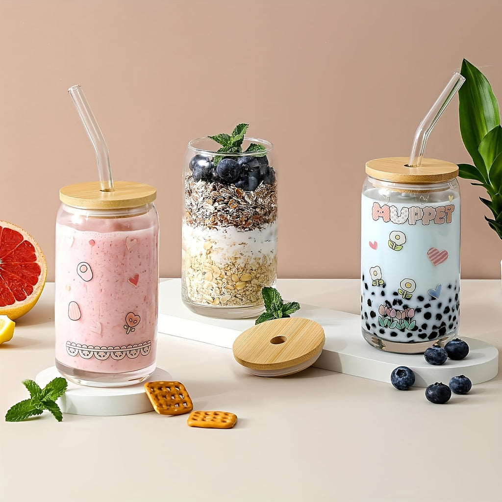 4/6/8 18.6oz/550ml Classic Glass Cups, Cute Cups, Suitable For Soda Water, Bubble Tea, Ideal Gift Choice, Suitable For Weddings, Parties, Halloween, Christmas Gifts, Coffee Cup Sets, Gift Cups, Accompanying Gifts, Party Glass Cups