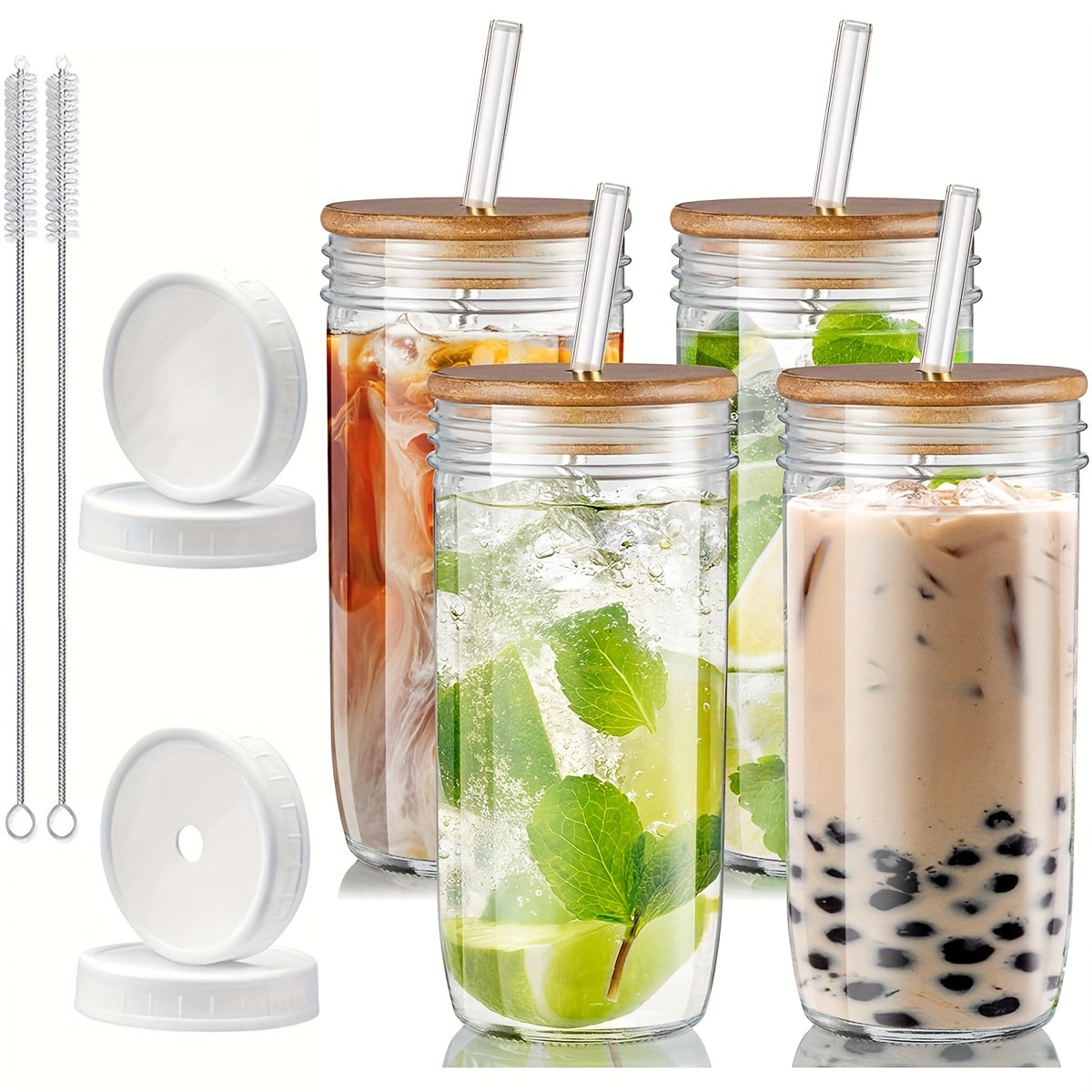 Boba Mug Drinking Mug, Large Calibre Easy To Clean Drinking Mug, Reusable Drinking Mug, Coffee Mug That Can Be Used In The Car, Suitable For Milk Tea, Americano, Soda, Camping, Travel Accessories