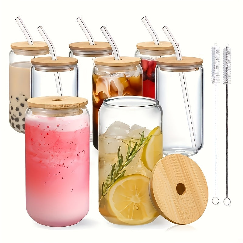 4/6/8 18.6oz/550ml Classic Glass Cups, Cute Cups, Suitable For Soda Water, Bubble Tea, Ideal Gift Choice, Suitable For Weddings, Parties, Halloween, Christmas Gifts, Coffee Cup Sets, Gift Cups, Accompanying Gifts, Party Glass Cups