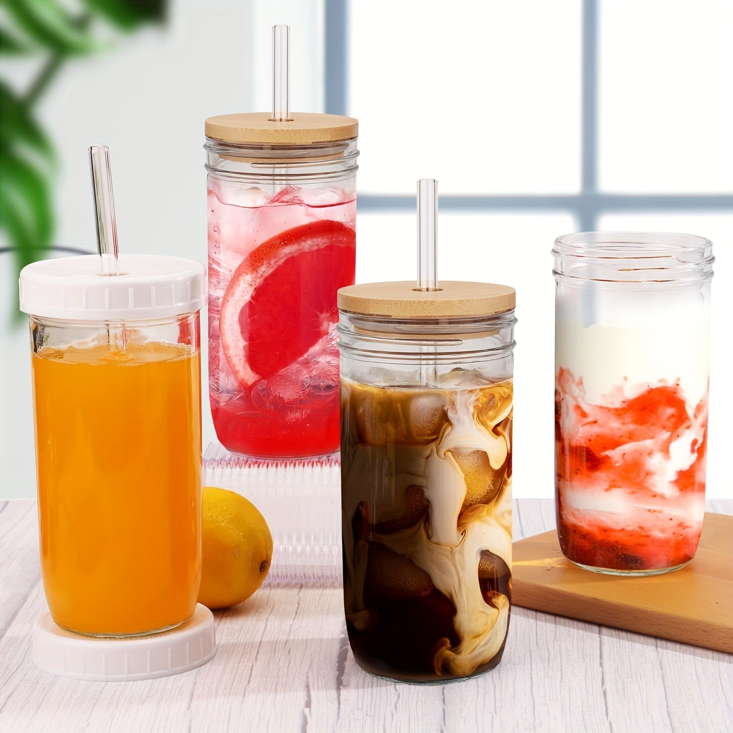 Boba Mug Drinking Mug, Large Calibre Easy To Clean Drinking Mug, Reusable Drinking Mug, Coffee Mug That Can Be Used In The Car, Suitable For Milk Tea, Americano, Soda, Camping, Travel Accessories
