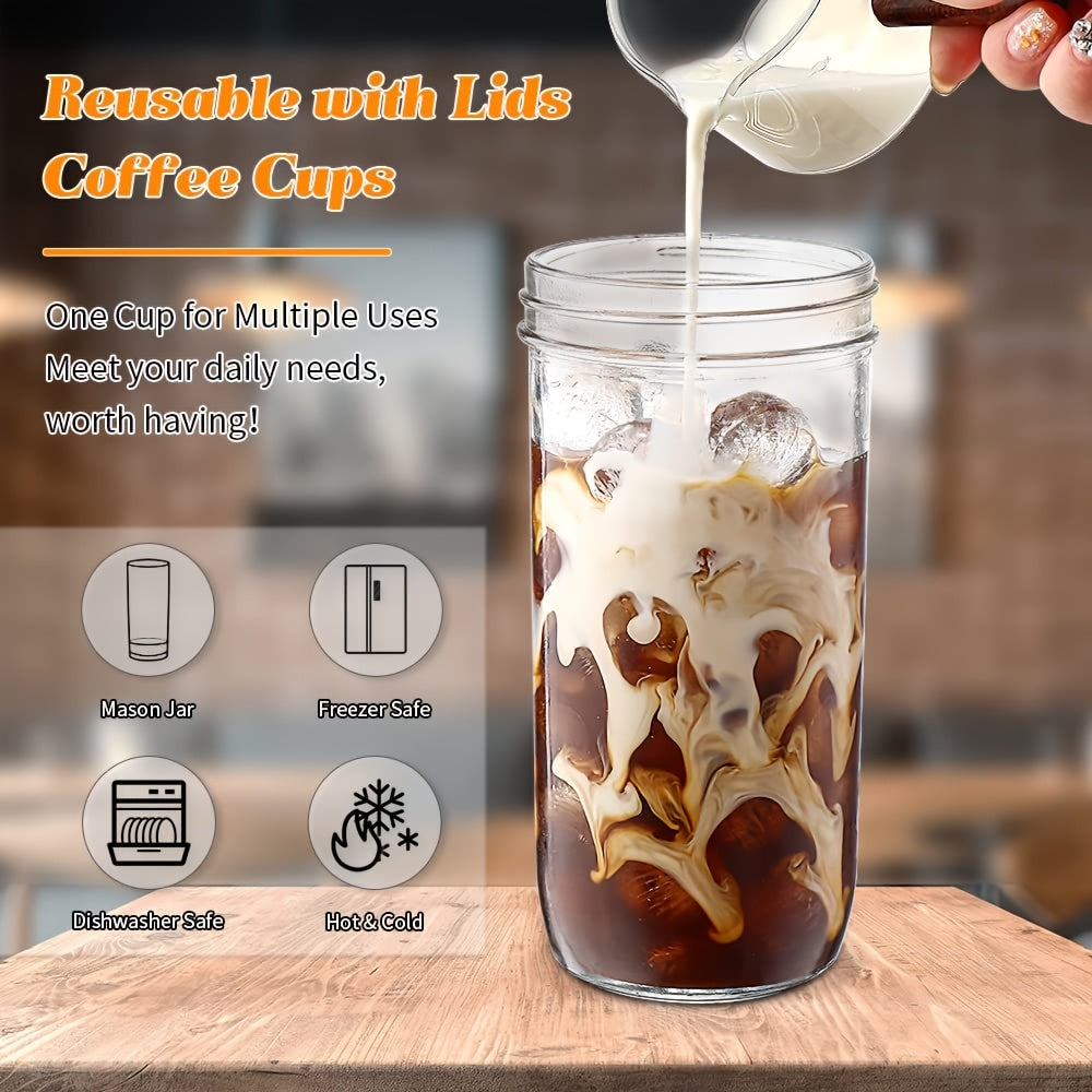 Boba Mug Drinking Mug, Large Calibre Easy To Clean Drinking Mug, Reusable Drinking Mug, Coffee Mug That Can Be Used In The Car, Suitable For Milk Tea, Americano, Soda, Camping, Travel Accessories