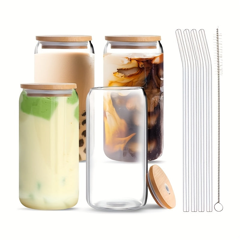 4/6/8 18.6oz/550ml Classic Glass Cups, Cute Cups, Suitable For Soda Water, Bubble Tea, Ideal Gift Choice, Suitable For Weddings, Parties, Halloween, Christmas Gifts, Coffee Cup Sets, Gift Cups, Accompanying Gifts, Party Glass Cups
